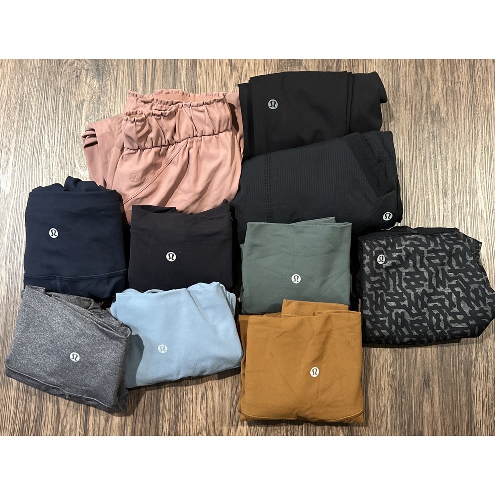 Lululemon Woman's Lot Of 10 Mix Pieces Leggings Size 4 as a bundle only - Picture 2 of 15